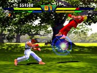 une photo d'Ã©cran de Street Fighter EX plus Alpha sur Sony Playstation